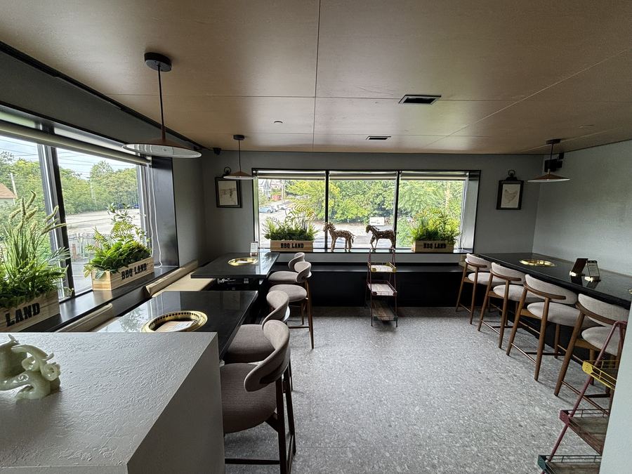 Window counter and bar seating